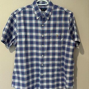Ralph Lauren Blue and Red Plaid Shirt